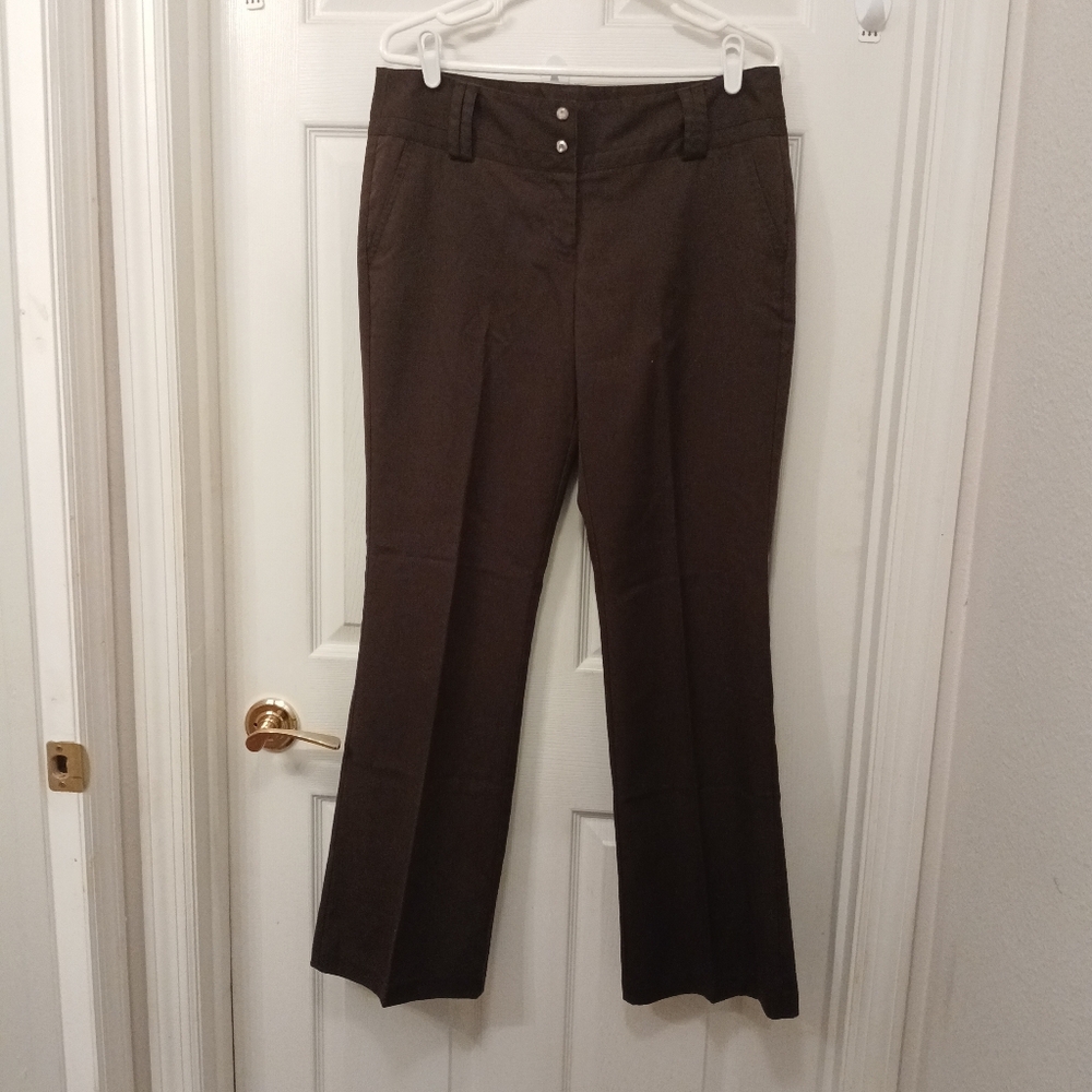 Vintage Tracy Evans Limited Chocolate Brown Bootcut Pants Junior Size 11 Flared